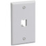 PANDUIT 1 Socket Mini-Com Classic Faceplate - 1 x Socket(s) - 1-gang - White