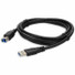 AddOn 1ft USB 3.0 (A) Male to USB 3.0 (B) Male Black Cable - 1 ft USB/USB-B Data Transfer Cable for Notebook, PC, USB Charger, Printer, Scanner, USB Hub - First End: 1 x USB 3.0 Type A - Male - Second End: 1 x USB 3.0 Type B - Male - Extension Cable 