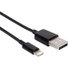 Axiom Lightning to USB-A M/M Adapter Cable - Black 6ft - 6 ft Lightning/USB Data Transfer Cable for iPhone, iPad, iPod, Computer, iPad Pro, iPad Air, iPad mini, iPod touch, iPod nano, Bluetooth Speaker, Wall Charger - First End: 1 x USB 2.0 Type A - 
