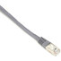 Black Box CAT6 250-MHz Stranded Patch Cable Slim Molded Boot - S/FTP, CM PVC, Gray, 30FT - 30 ft Category 6 Network Cable for Network Device - First End: 1 x RJ-45 Network - Male - Second End: 1 x RJ-45 Network - Male - 1 Gbit/s - Patch Cable - Shiel