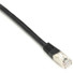 Black Box CAT6 250-MHz Stranded Patch Cable Slim Molded Boot - S/FTP, CM PVC, Black, 1FT - 1 ft Category 6 Network Cable for Network Device - First End: 1 x RJ-45 Network - Male - Second End: 1 x RJ-45 Network - Male - 1 Gbit/s - Patch Cable - Shield
