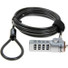 Rocstor Rocbolt Portable Security Cable With Combination Lock - Resettable - 4-digit - Heavy Duty Galvanized Carbon Steel, Zinc Alloy - 6 ft Cable - For Notebook, Docking Station, Desktop Computer, Monitor - Comparable with K64675US, K60600WW - TAA C