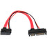 Rocstor Premium 6in Slimline SATA to SATA Adapter with Power - F/M - SATA for Optical Drive, Motherboard - 6" - 1 Pack - 1 x SATA - 1 x SATA - Red - Adapter with Power - 6" SATA Data Transfer Cable for Optical Drive, Motherboard - First End: 1 x SATA