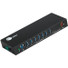 SIIG 10 Port Industrial USB 3.1 Gen 1 Hub with Dual USB-C & 65W Charging - 5Gbps Data Transfer Rates - 7x USB-A 5Gbps 5V/900mA - 2x USB-C 5Gbps 5V/1.5A - 1x USB-A Fast Charging up to 5V/2.4A - 3-pin Terminal Block for 5V to 19V power input or DC powe