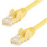 StarTech.com 75ft CAT6 Ethernet Cable - Yellow Snagless Gigabit - 100W PoE UTP 650MHz Category 6 Patch Cord UL Certified Wiring/TIA - 75ft Yellow CAT6 Ethernet cable delivers Multi Gigabit 1/2.5/5Gbps & 10Gbps up to 160ft - 650MHz - Fluke tested to A