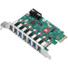 SIIG USB 3.0 7 Port PCIe Host Card - UASP Mode - Quickly to add 7 external USB Type-A ports through a PCIe slot - Supports SuperSpeed USB data transfer rates up to 5Gbps providing fast and smooth data transmission - UASP support - Provides power outp