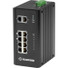 Black Box Industrial (8) 10/100/1000 PoE + (2) Gigabit Ethernet Switch - 10 Ports - Gigabit Ethernet - 10/100/1000Base-TX - 2 Layer Supported - Twisted Pair - Wall Mountable, DIN Rail Mountable, Panel-mountable - 1 Year Limited Warranty