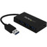 StarTech.com 4 Port USB 3.0 Hub - USB-A to USB-C & 3x USB-A SuperSpeed 5Gbps - Self or USB Bus Powered - USB 3.2 Gen 1 BC 1.2 Charging Hub - 4 Port USB 3.0 hub - USB-A host to 3x USB Type-A + 1x USB-C - SuperSpeed 5Gbps (USB 3.1/3.2 Gen 1) - USB Bus 