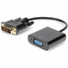 5PK DVI-D Single Link (18+1 pin) Male to VGA Female Black Active Adapters For Resolution Up to 1920x1200 (WUXGA) - 100% compatible and guaranteed to work