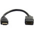StarTech.com 6in HDMI Extension Cable, Short HDMI Cable Extender Male to Female, 4K UHD HDMI Port Saver M/F, HDMI 1.4, HDMI Dongle - 6in/15cm HDMI extension cable; 4K (3840x2160p 30Hz)/Full HD 1080p/10.2 Gbps bandwidth/8Ch Audio - 30AWG/gold-plated c