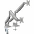 Rocstor ErgoReach Mounting Arm for Monitor - Silver - Landscape/Portrait - 2 Display(s) Supported - 17" to 32" Screen Support - 19.80 lb Load Capacity - 75 x 75, 100 x 100 - VESA Mount Compatible - 1