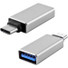 Axiom USB-C 3.0 Male to USB-A Female Adapter - 1 x USB 3.0 Type A - Female - 1 x USB 3.1 (Gen 1) Type C - Male - Nickel Connector - Silver