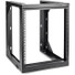 SolidRack 12U Wall Mount Rack - 2-Post Open Frame - Adjustable Depth 18-25.6" - Weight Capacity 85 lb (38.5kg) - For Audio/Video, Server Room, Switches & Routers, Computer Equipment - With M6 screws/cage nuts - 19in Width Compatible - Wallmount netwo