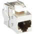 Black Box CAT6A Jack - Shielded, Silver - 1 x RJ-45 Network Female - Silver