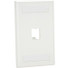 PanNet Mini-Com Classic CFPL1WHY Faceplate - 1 x Socket(s) - 1-gang - White