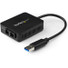 StarTech.com USB to Fiber Optic Converter - 1000Base-SX SC - USB 3.0 to Gigabit Ethernet Network Adapter - 550m MM - Windows / Mac / Linux - Connect to a Gigabit Ethernet fiber optic network through your laptop's USB-A port - USB to Fiber Optic Conve