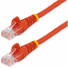 StarTech.com 30 ft Red Snagless Cat5e UTP Patch Cable - Make Fast Ethernet network connections using this high quality Cat5e Cable, with Power-over-Ethernet capability - 30ft Cat5e Patch Cable - 30ft Cat 5e Patch Cable - 30ft Cat5e Patch Cord - 30ft 