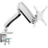 SIIG Single Monitor Gas Spring Aluminum Desk Monitor Arm with USB and Audio Ports - 17" to 49" - Single Monitor Heavy Duty Gas Spring Aluminum Desk Monitor Arm with 2x USB-A and 2 x Audio Ports for Audio/Microphone - Compliant with VESA 75x75 / 100x1