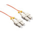 Axiom SC/SC Multimode Duplex OM1 62.5/125 Fiber Optic Cable 15m - Fiber Optic for Network Device - 49.21 ft - 2 x SC Male Network - 2 x SC Male Network