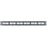 Panduit Mini-Com 24 Port Modular Patch Panel - 24 x RJ-45 - 24 Port(s) - 24 x RJ-45 - 24 x RJ-11 - 19" Wide - Rack-mountable