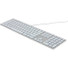 Matias RGB Backlit Wired Aluminum Keyboard for Mac - Silver - Cable Connectivity - USB 2.0 Type A Interface - 104 Key - English (US) - Mac OS - Scissors Keyswitch - Silver
