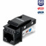 TRENDnet Cat6 RJ45 Keystone Jack 50-Pack Bundle, Compatible With Cat5,Cat5e,Cat6 Cabling, Use With The TC-KP24 Or TC-KP48 Blank Keystone Patch Panels (Sold Separately), Black, TC-K50C6BK - 50 Pack - 1 x RJ-45 Female - Black
