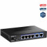 TRENDnet 6-Port 10G Switch, 4 x 2.5G RJ-45 Base-T Ports, 2 x 10G RJ-45 Ports, 60Gbps Switching Capacity, Wall Mountable, 10 Gigabit Network Connections, Lifetime Protection, Black, TEG-S762 - 6 Ports - 2.5 Gigabit Ethernet, 10 Gigabit Ethernet - 2.5G