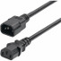 StarTech.com 1ft (0.3m) Power Extension Cord, IEC 60320 C14 to C13 PDU Power Cord, 10A 250V, 18AWG, UL Listed Components - 1ft universal power cord w/IEC 60320 C14 to C13 connectors; Rated to carry 250V at 10A; UL Listed components; Wire: 100% Copper