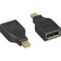 Axiom Mini DisplayPort Male to DisplayPort Female Adapter - MDPMDPF-AX - Mini DisplayPort Digital Audio/Video Male - 1 x DisplayPort Digital Audio/Video Female
