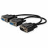 5PK VGA Male to 2xVGA Female Black Adapters For Resolution Up to 1920x1200 (WUXGA) - 100% compatible and guaranteed to work