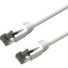 Axiom 25FT CAT8 2000mhz S/FTP Shielded Patch Cable Snagless Boot (White) - 25 ft Category 8 Network Cable for Network Device - First End: RJ-45 Network - Male - Second End: RJ-45 Network - Male - 40 Gbit/s - Patch Cable - Shielding - Gold, Nickel Pla