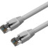 Axiom 25FT CAT8 2000mhz S/FTP Shielded Patch Cable Snagless Boot (Gray) - 25 ft Category 8 Network Cable for Network Device - First End: RJ-45 Network - Male - Second End: RJ-45 Network - Male - 40 Gbit/s - Patch Cable - Shielding - Gold, Nickel Plat
