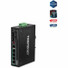 TRENDnet 6-Port Hardened Industrial Gigabit PoE+ DIN-Rail Switch, 4 x Gigabit PoE+ Ports, Shared Gigabit Port (RJ-45/SFP), Dedicated SFP, 120W Power Budget, IP30, Lifetime Protection, Black, TI-PG62 - 6-Port Industrial Gigabit PoE+ DIN-Rail Network S
