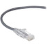 Black Box Slim-Net Cat.6a UTP Patch Network Cable - 1 ft Category 6a Network Cable for Patch Panel, Wallplate, Network Device - First End: 1 x RJ-45 Network - Male - Second End: 1 x RJ-45 Network - Male - 10 Gbit/s - Patch Cable - Gold Plated Contact