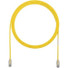 Panduit Cat.6 UTP Patch Network Cable - 25 ft Category 6 Network Cable for Network Device - First End: 1 x RJ-45 Network - Male - Second End: 1 x RJ-45 Network - Male - Patch Cable - Gold Plated Contact - 28 AWG - Yellow