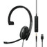 EPOS ADAPT 135 USB II Headset - Mono - USB Type C, Mini-phone (3.5mm) - Wired - On-ear - Monaural - 7.60 ft Cable - Noise Cancelling Microphone