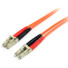 StarTech.com 1m Fiber Optic Cable - Multimode Duplex 62.5/125 - LSZH - LC/LC - OM1 - LC to LC Fiber Patch Cable - Connect fiber network devices for high-speed transfers with LSZH rated cable - 1m LC Fiber Optic Cable - 1 m LC to LC Fiber Patch Cable 