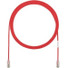 Panduit Cat.6 UTP Patch Network Cable - 25 ft Category 6 Network Cable for Network Device - First End: 1 x RJ-45 Network - Male - Second End: 1 x RJ-45 Network - Male - Patch Cable - Gold Plated Contact - 28 AWG - Red