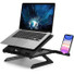 SIIG Adjustable Riser Stand Holder for Laptop up to 17" - Ergonomic Laptop Stand with 9 Level Tilt Adjustment, Cooling Knob Built In for Air Flow