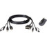 ATEN 1.8M USB HDMI to DVI-D Secure KVM Cable Kit - 5.91 ft KVM Cable for KVM Switch, Server - First End: 1 x USB Type A - Male, 1 x Mini-phone Stereo Audio, 1 x HDMI Digital Audio/Video - Male - Second End: 1 x Mini-phone Stereo Audio, 1 x DVI-D (Dua