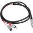 SIIG Woven Fabric Braided 3.5mm to RCA Stereo Cable (M/M) - 1M - 3.30 ft Mini-phone/RCA Audio Cable for Smartphone, Tablet, MP3 Player, Audio Device, Speaker, Stereo Receiver - First End: 1 x Mini-phone Stereo Audio - Male - Second End: 2 x RCA Stere