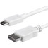 StarTech.com 3ft/1m USB C to DisplayPort 1.2 Cable 4K 60Hz - USB Type-C to DP Video Adapter Monitor Cable HBR2 - TB3 Compatible - White - USB C to DisplayPort 1.2 Cable w/ 4K 60Hz/HBR2/5.1 Audio/HDCP 2.2/1.4 - Integrated video adapter minimizes signa