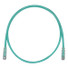 PANDUIT Cat.6 UTP Patch Cord - RJ-45 Male Network - RJ-45 Male Network - 10ft - Green, Clear