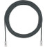 Panduit Cat.6a UTP Patch Network Cable - 1 ft Category 6a Network Cable for Network Device - First End: 1 x RJ-45 Network - Male - Second End: 1 x RJ-45 Network - Male - Patch Cable - 28 AWG - Black - 1