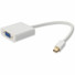 5PK Apple Computer MB572Z/B Compatible Mini-DisplayPort 1.1 Male to VGA Female White Adapters For Resolution Up to 1920x1200 (WUXGA) - 100% compatible and guaranteed to work