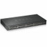 ZYXEL 48-port GbE Smart Managed Switch - 50 Ports - Manageable - 4 Layer Supported - Modular - 6 SFP Slots - 40 W Power Consumption - Twisted Pair, Optical Fiber - Rack-mountable - Lifetime Limited Warranty