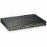 ZYXEL 48-port GbE Smart Managed PoE Switch - 50 Ports - Manageable - 4 Layer Supported - Modular - 6 SFP Slots - 503 W Power Consumption - 375 W PoE Budget - Twisted Pair, Optical Fiber - PoE Ports - Rack-mountable - Lifetime Limited Warranty