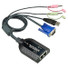 Aten USB Virtual Media KVM Adapter Cable with Audio (CPU Module) - 1280 x 1024 - 2 x Network (RJ-45) - 1 x USB1 x VGA-TAA Compliant - 1280 x 1024 - 2 x Network (RJ-45) - 1 x USB1 x VGA