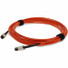 AddOn 10m MPO (Female) to MPO (Female) 12-Strand Orange OM1 Crossover Fiber OFNR (Riser-Rated) Patch Cable - 100% compatible and guaranteed to work