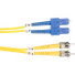 Black Box Fiber Optic Duplex Patch Network Cable - 16.40 ft Fiber Optic Network Cable for Transceiver, Switch, Server, Network Device - First End: 2 x ST Network - Male - Second End: 2 x SC Network - Male - 10 Gbit/s - Patch Cable - OFNR - 9/125 µm -